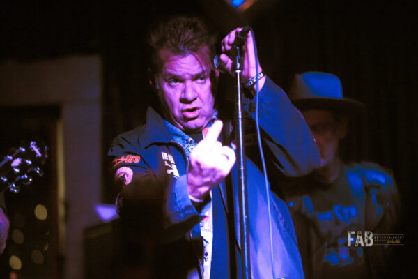 Junkyard band lead singer David Roach on stage at Bottom of the Hill in San Fransisco California.
